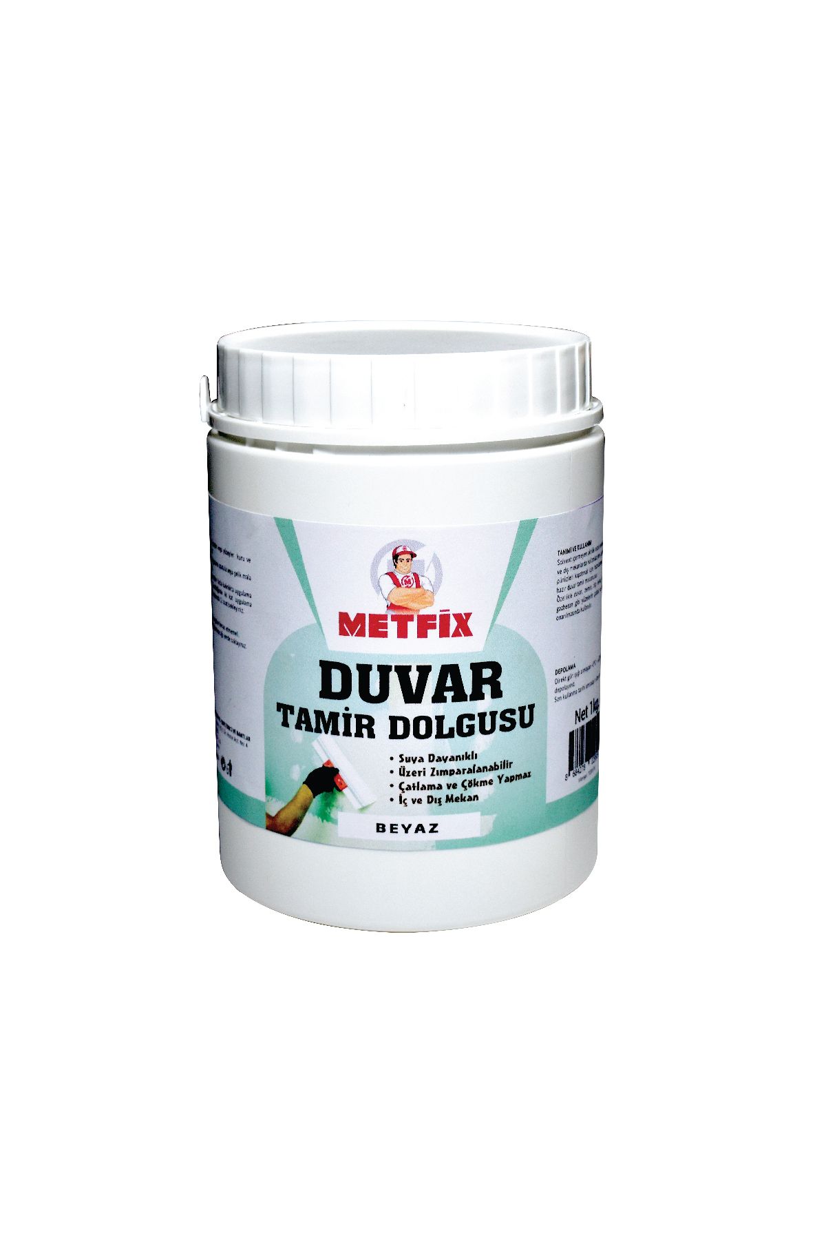 METFIX MFX9509 DUVAR TAMIR DOLGUSU 1 KG BEYAZ